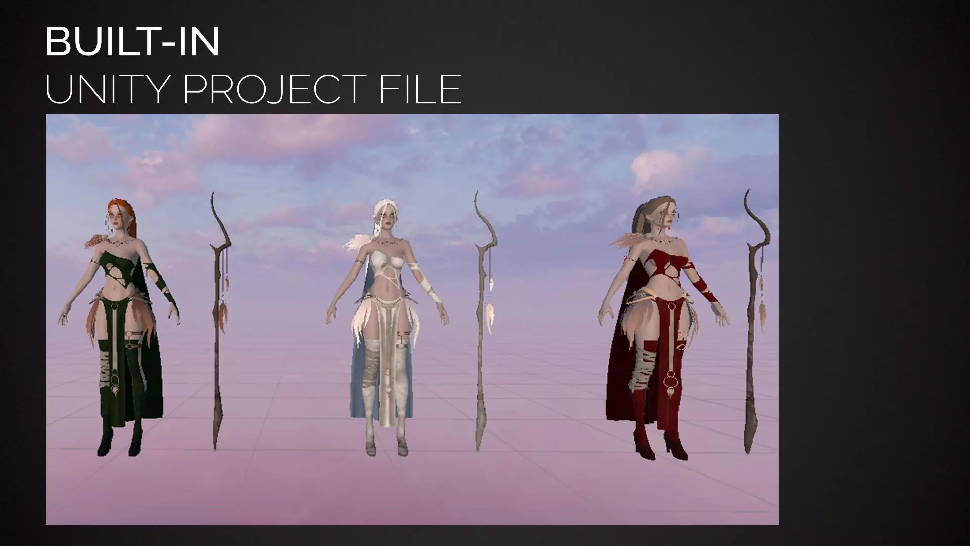 Necromancer Girl Sora - Game Ready Low-poly 3D model_18