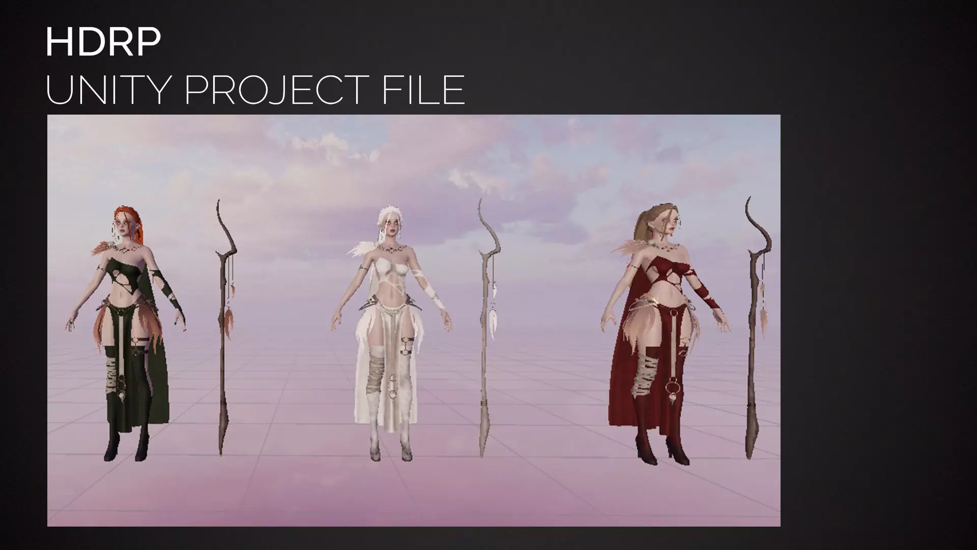 Necromancer Girl Sora - Game Ready Low-poly 3D model_22