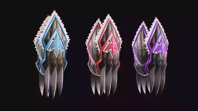 Claw Hand Glove Weapon Blade Cutting Edged Claws Wedge