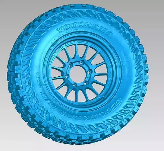 Yokohama Geolandar MT LT 285x70 R17 Offroad Tire 3D Scan