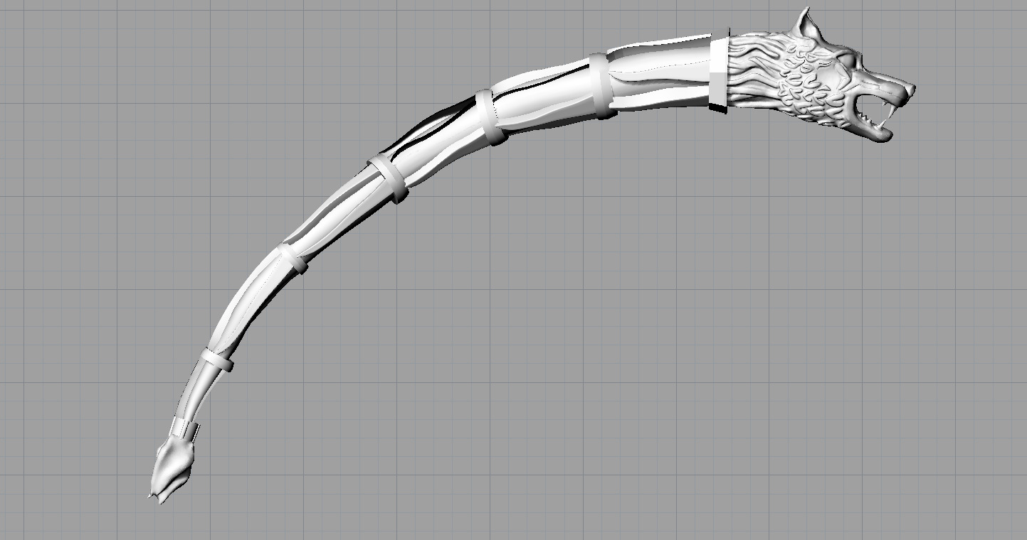 Dacian Wolf 3D Printable Model 3D print model_2