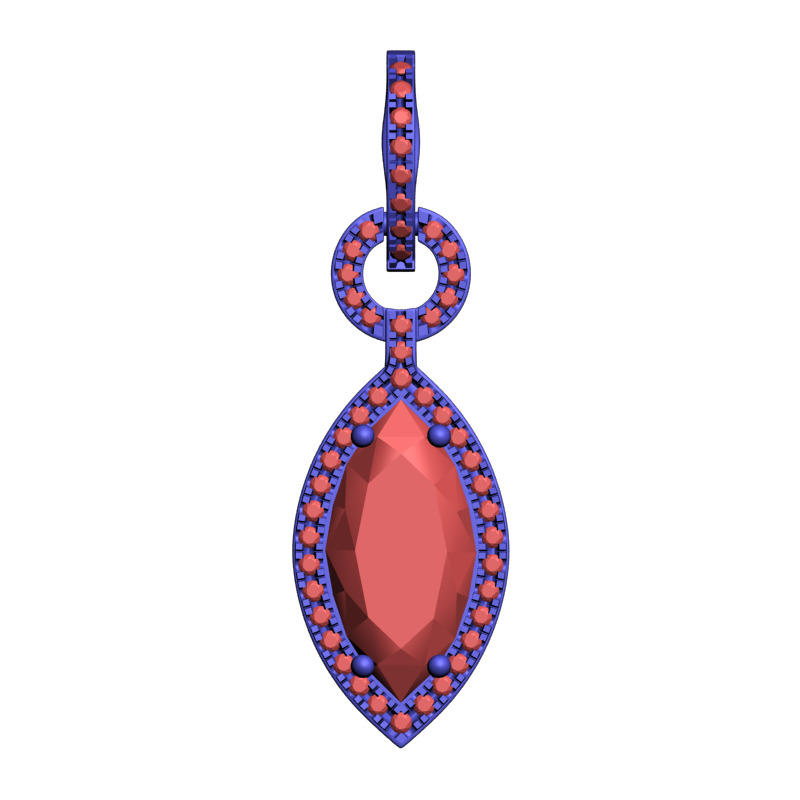 necklace earring Free 3D print model_3