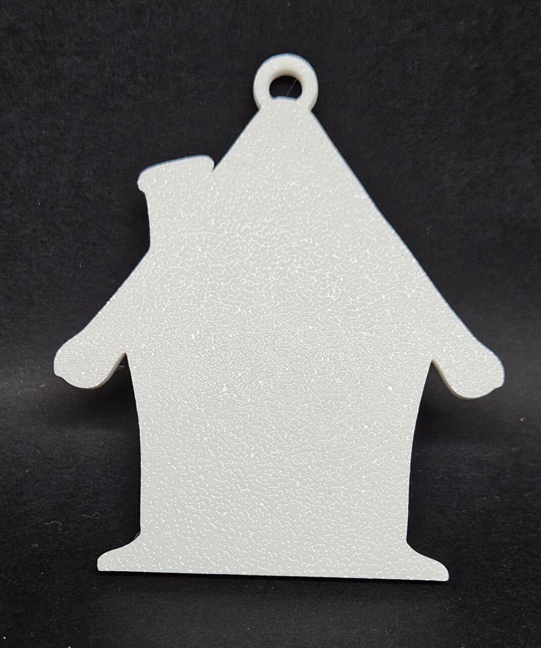 House with Snowman 3D print model_6