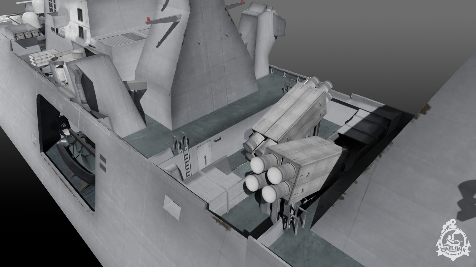 FS Aquitaine Game Ready Low-poly 3D model_7