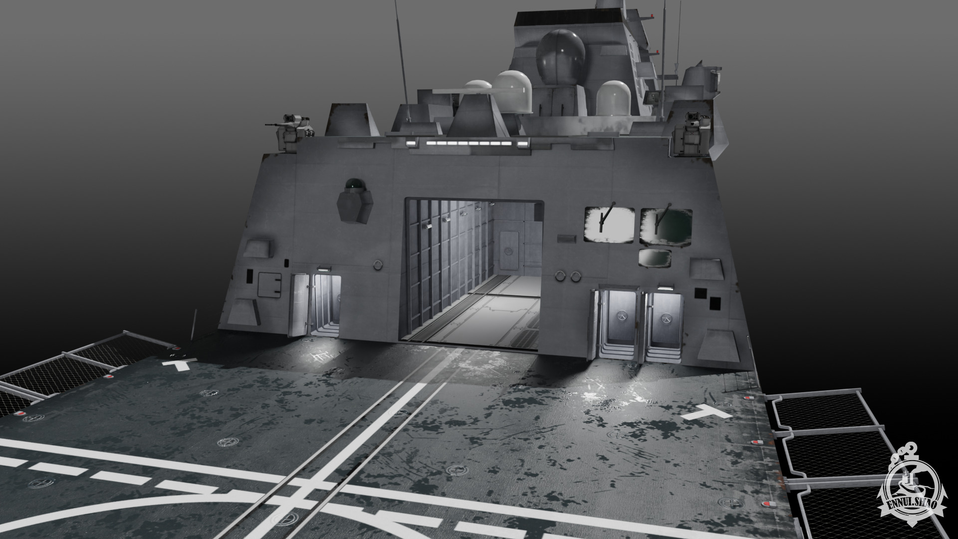 FS Aquitaine Game Ready Low-poly 3D model_16