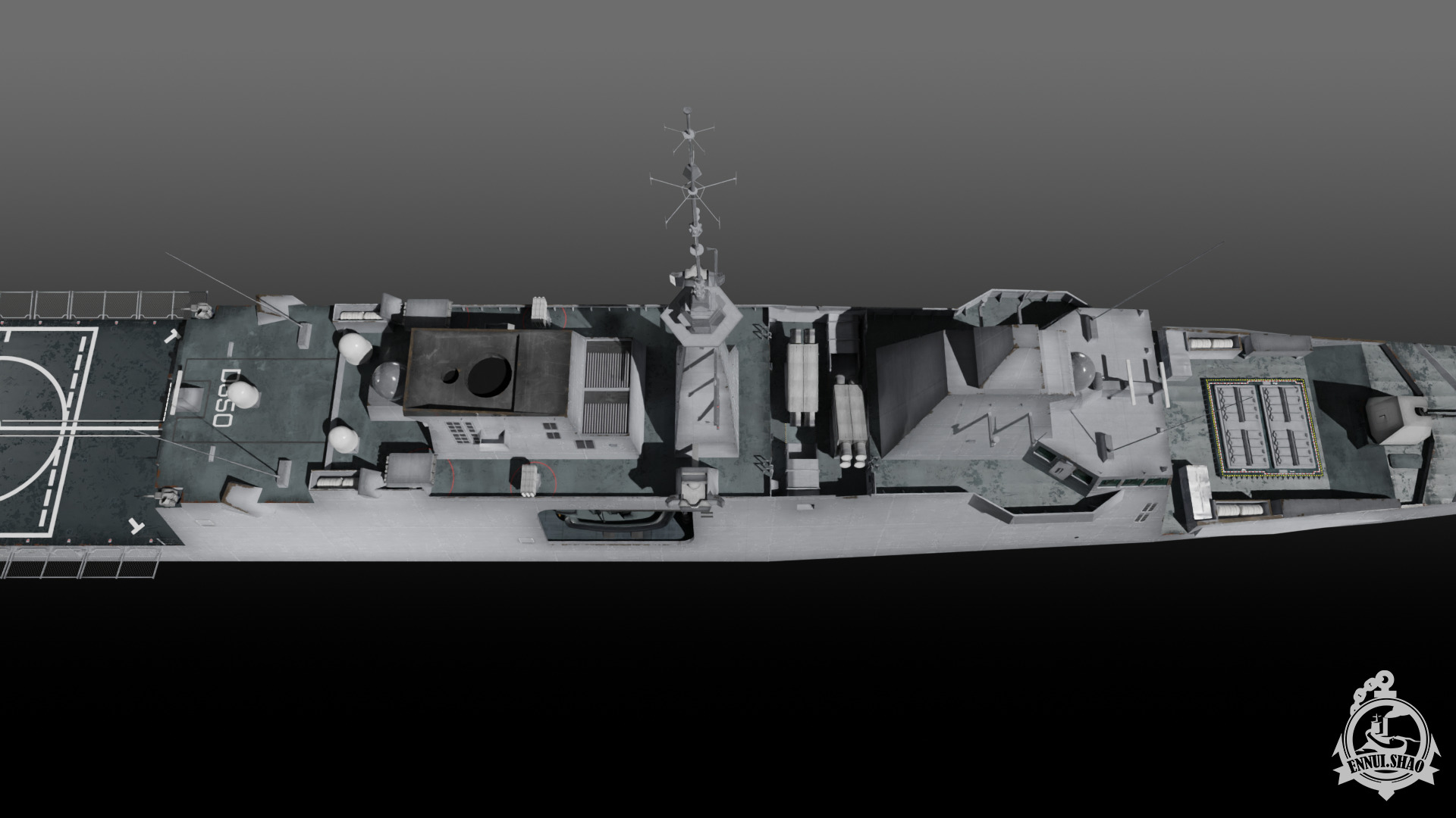 FS Aquitaine Game Ready Low-poly 3D model_15