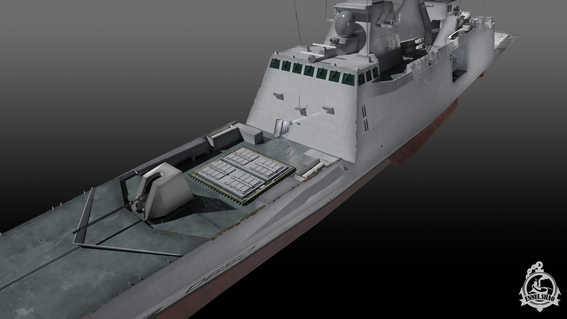 FS Aquitaine Game Ready Low-poly 3D model_6