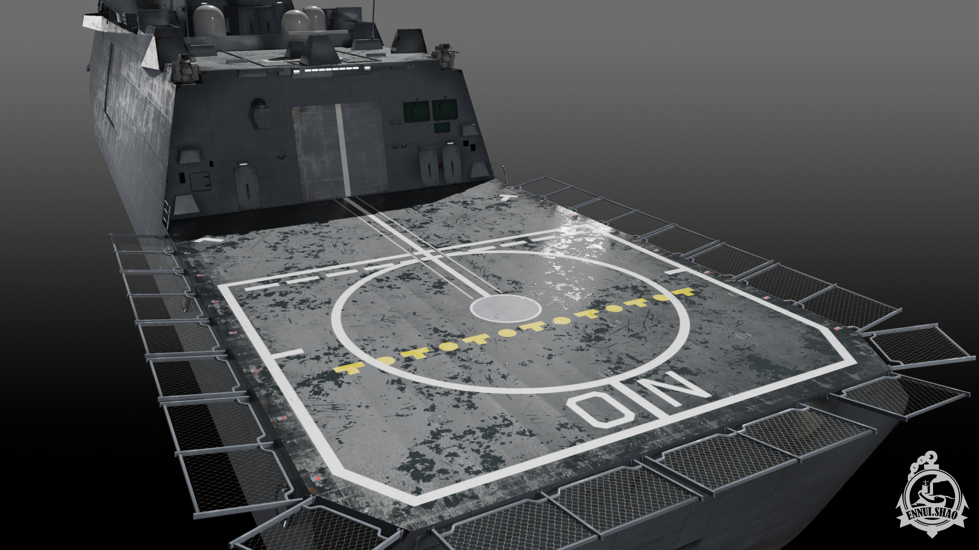 FS Aquitaine Game Ready Low-poly 3D model_5