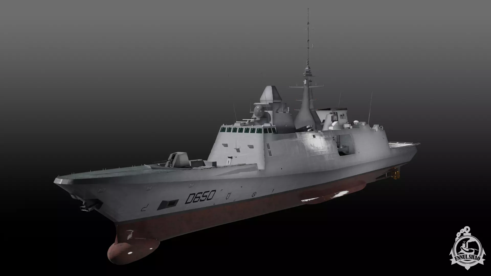 FS Aquitaine Game Ready Low-poly 3D model_0