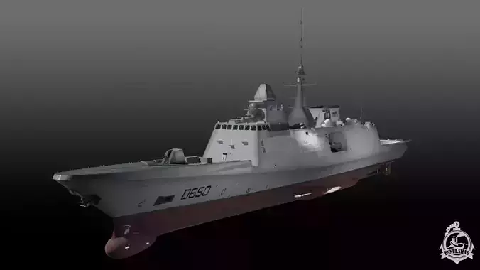 FS Aquitaine Game Ready Low-poly 3D model