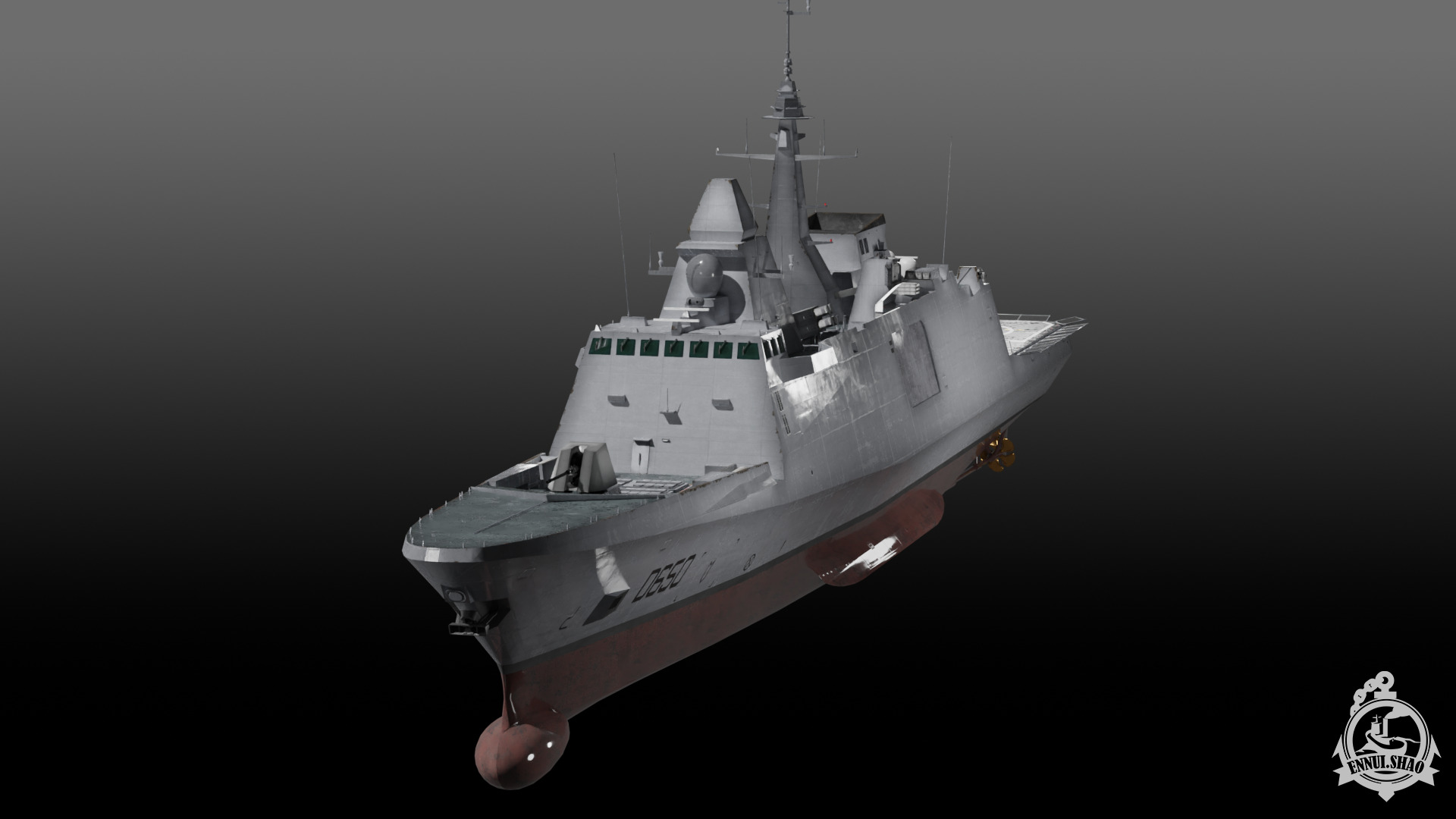 FS Aquitaine Game Ready Low-poly 3D model_12