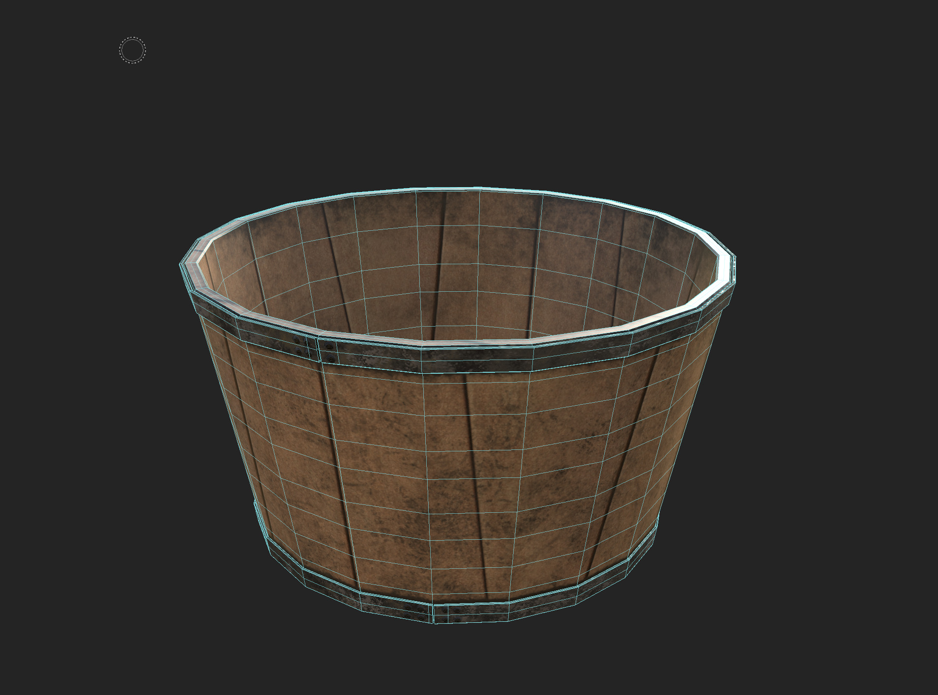 Wooden Containers Low-poly 3D model_17