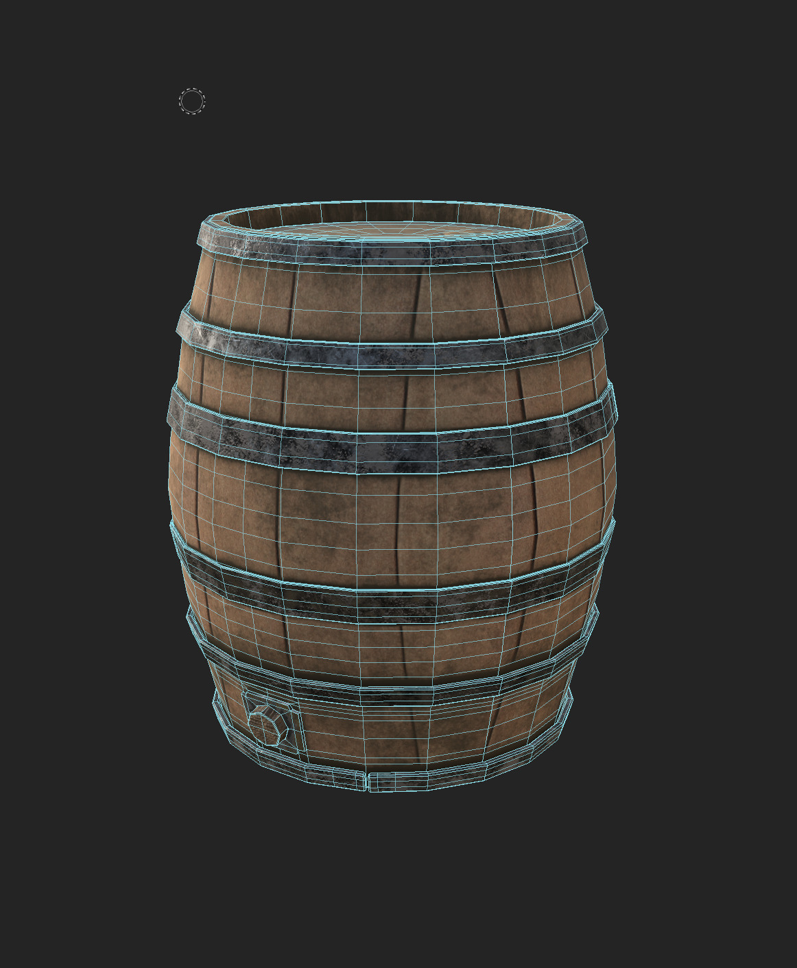 Wooden Containers Low-poly 3D model_20