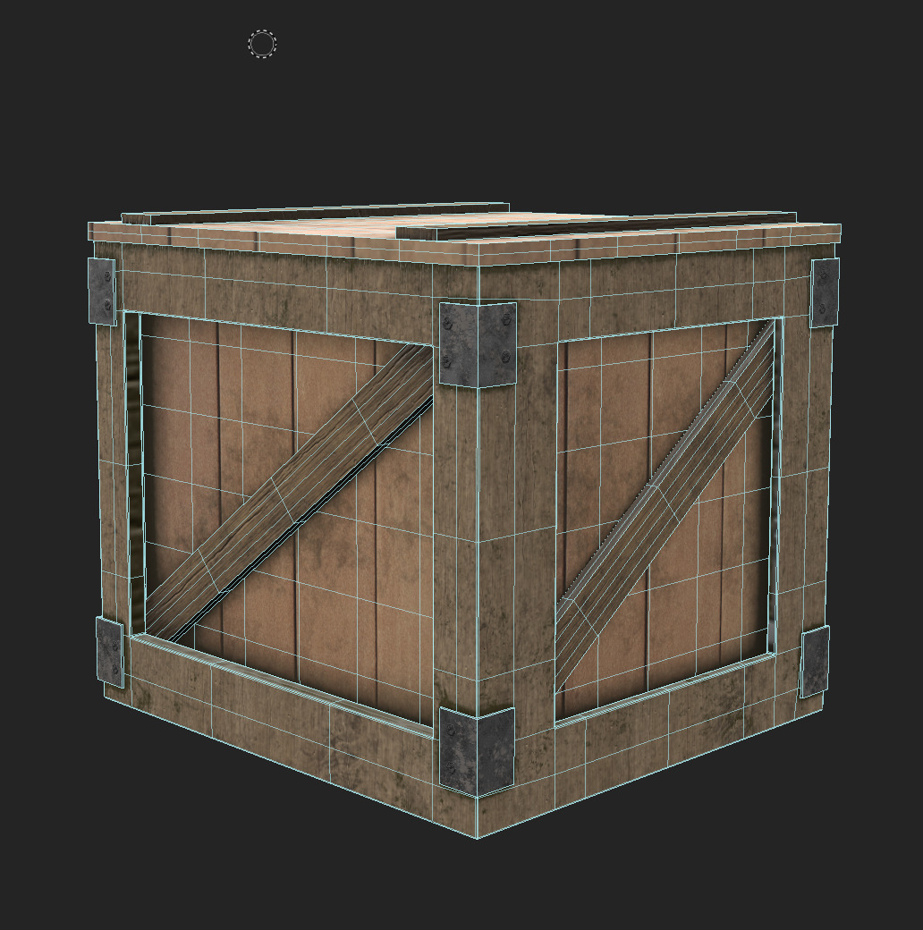Wooden Containers Low-poly 3D model_13
