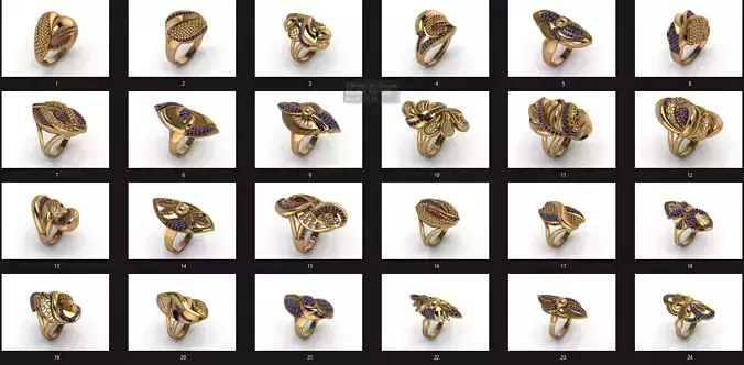 new collection rings  print ready