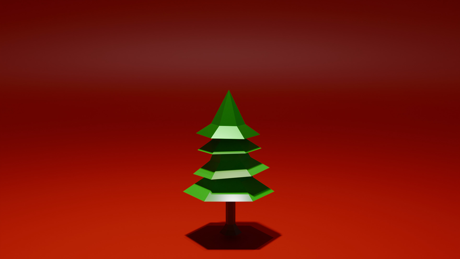 Low Poly Tree Basic Low-poly 3D model_2