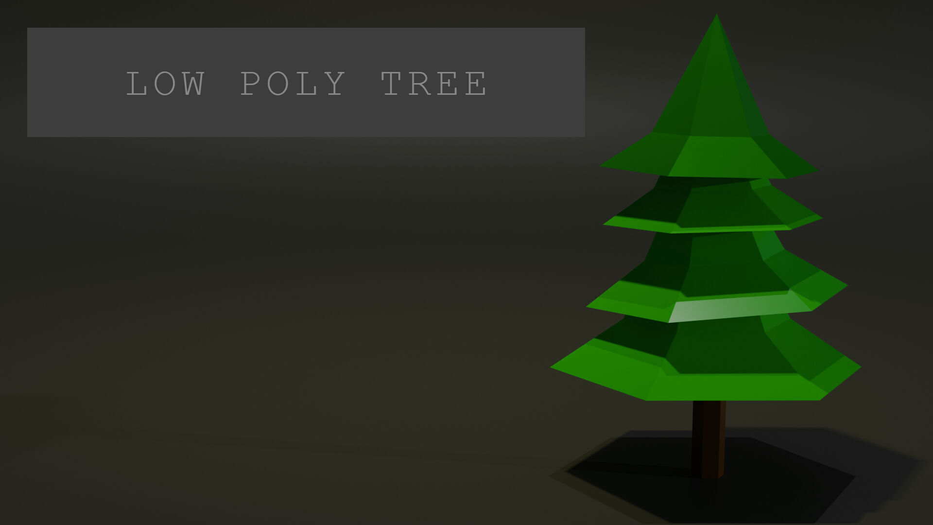 Low Poly Tree Basic Low-poly 3D model_4