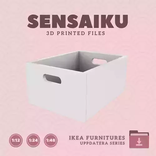 UPPDATERA Storage Box for Miniature Dollhouse - IKEA - 3D Print