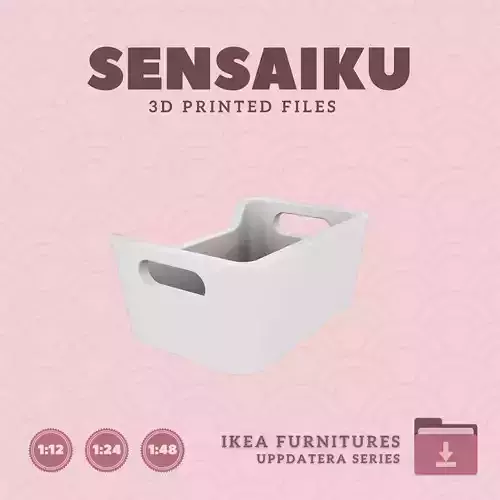 UPPDATERA Storage Box V2 for Mini Dollhouse - IKEA - 3D Print 3D print model