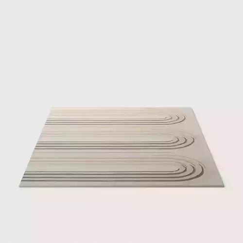 Illusion Rug Alabaster Low-poly 3D model
