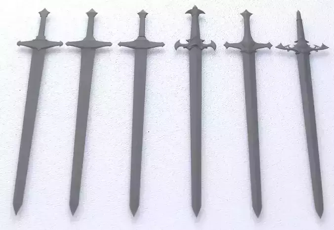 Real and fantasy war sword