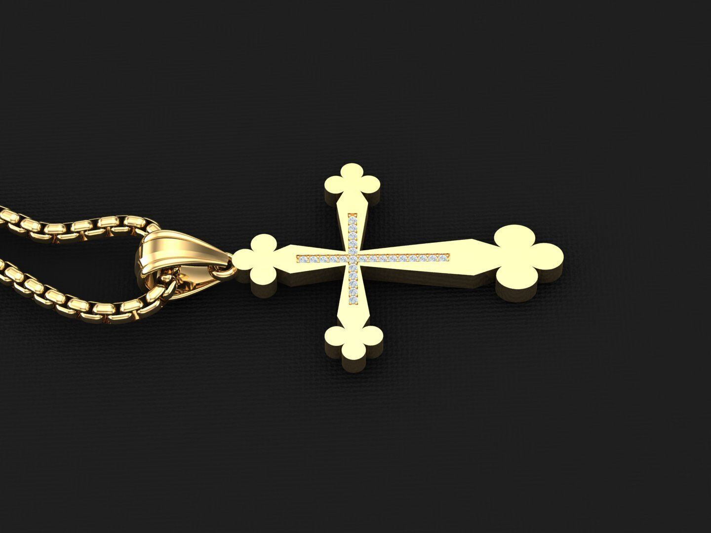 Jesus Christ Pendant 3CP002 3D print model_3