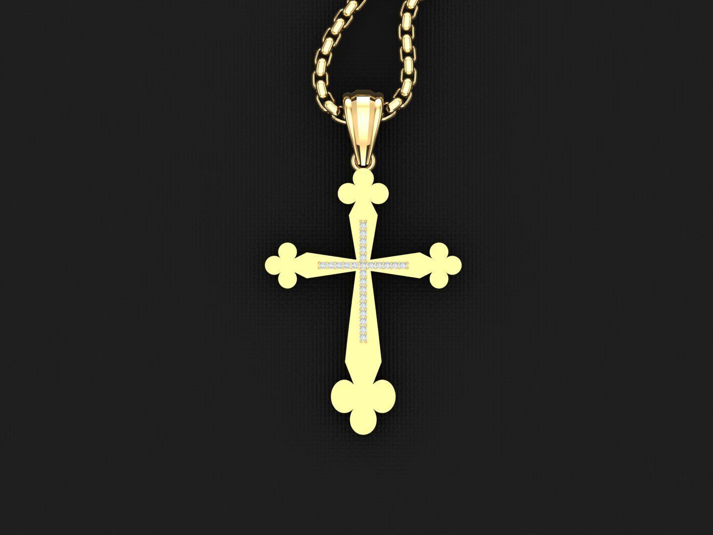 Jesus Christ Pendant 3CP002 3D print model_4