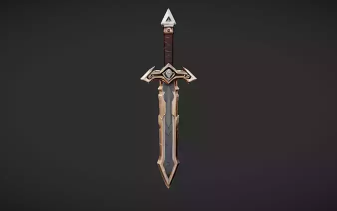 fantasy sword with ornate hilt