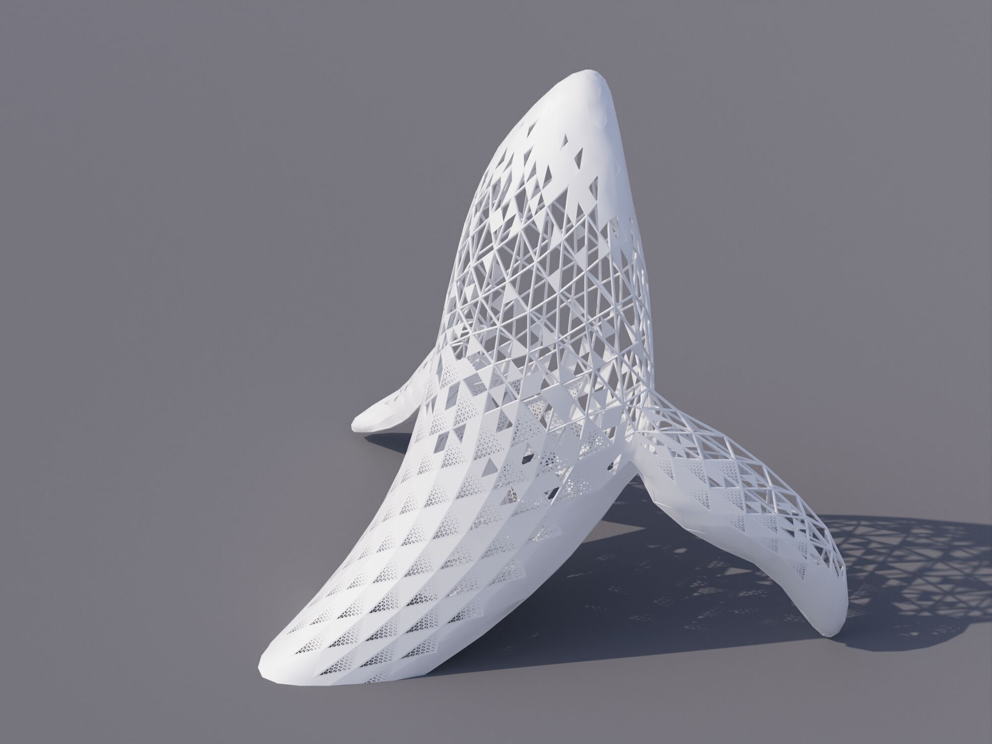 Whale sculpture 3D model_2