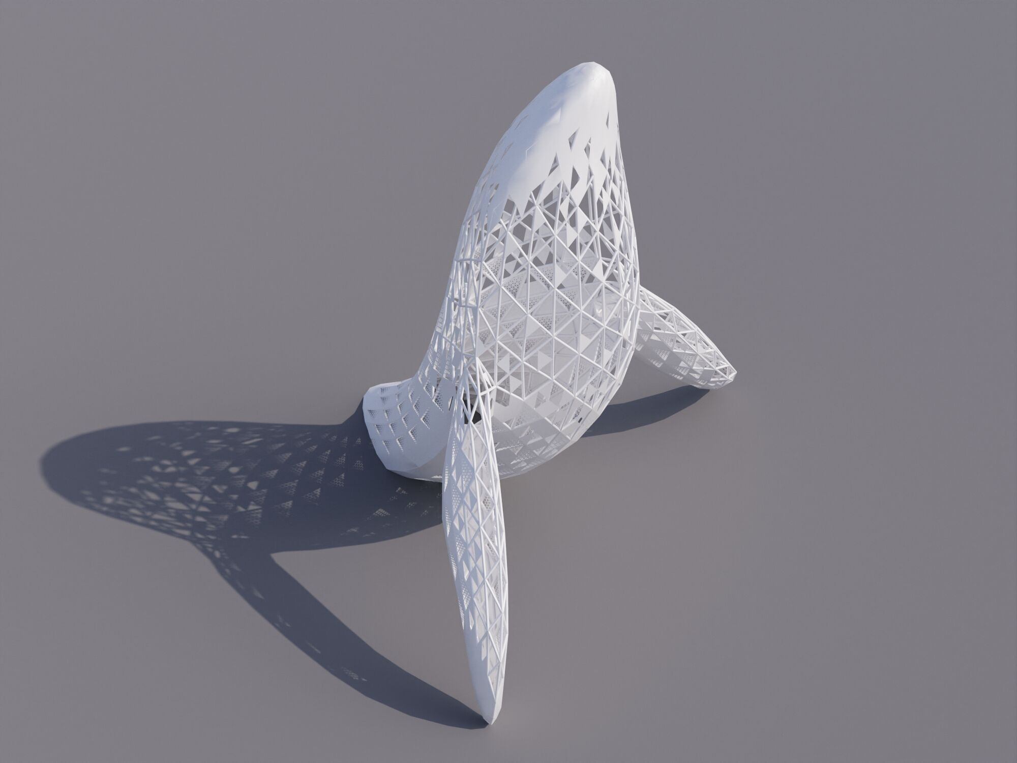 Whale sculpture 3D model_1