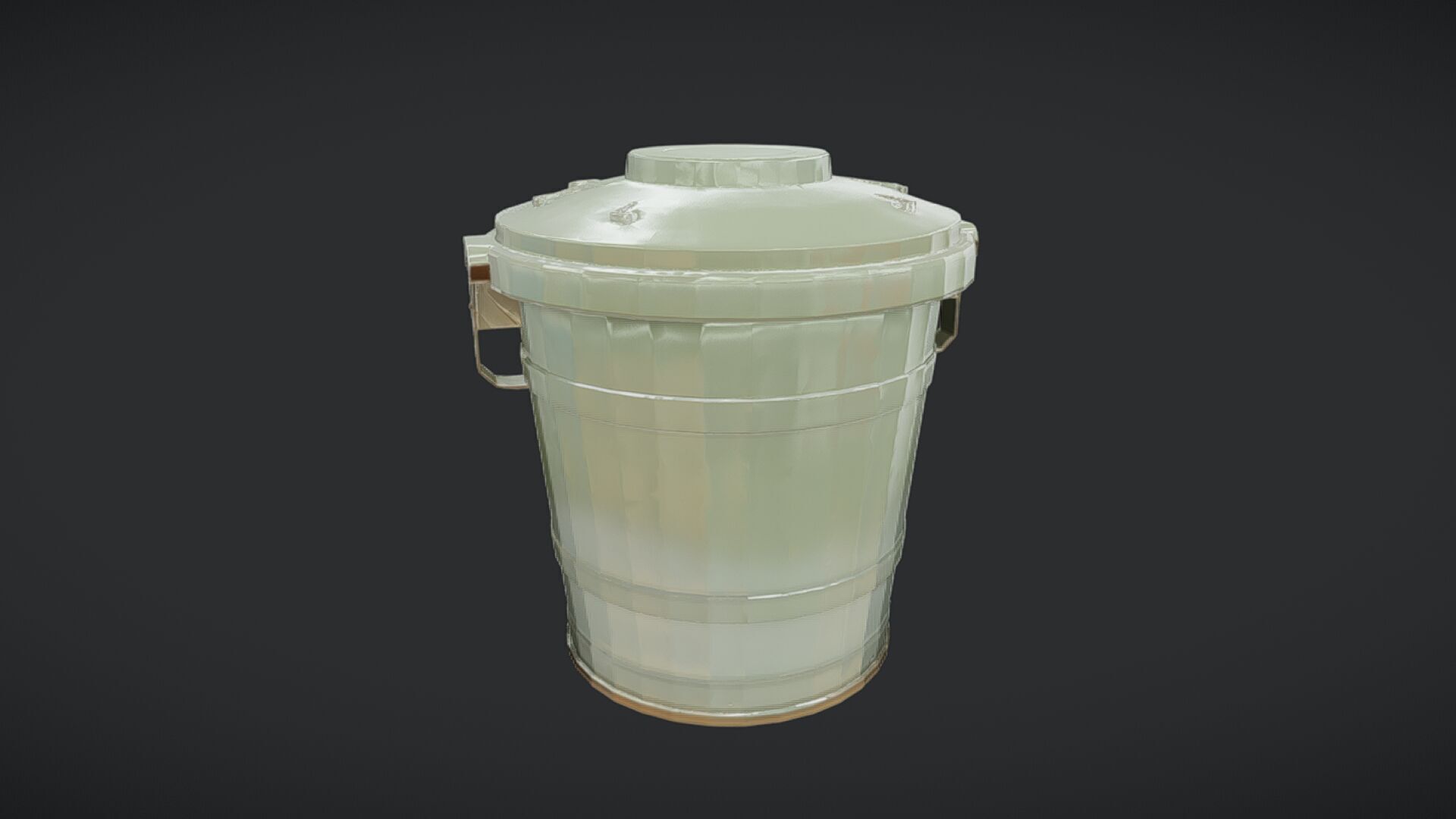 military metal container with lid 3D model_9