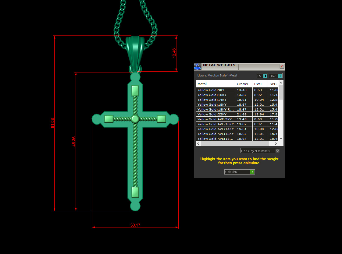 Jesus Christ Pendant 4CP078 3D print model_1