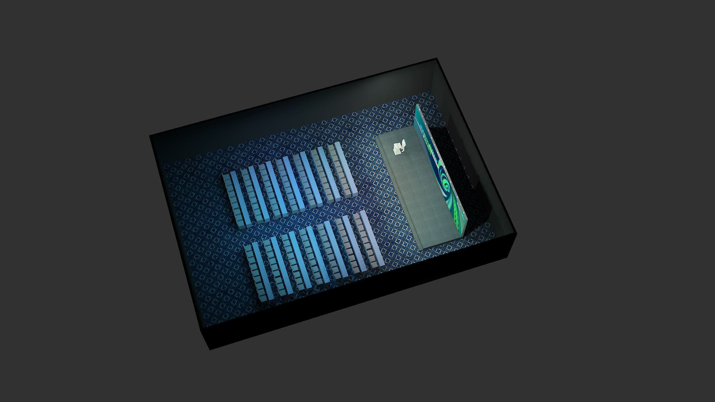 stage Low-poly 3D model_7