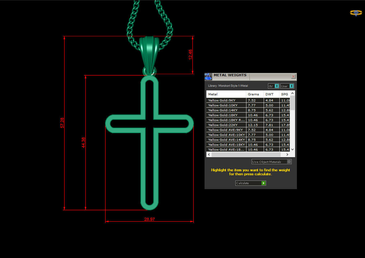 Jesus Christ Pendant 4CP061 3D print model_1