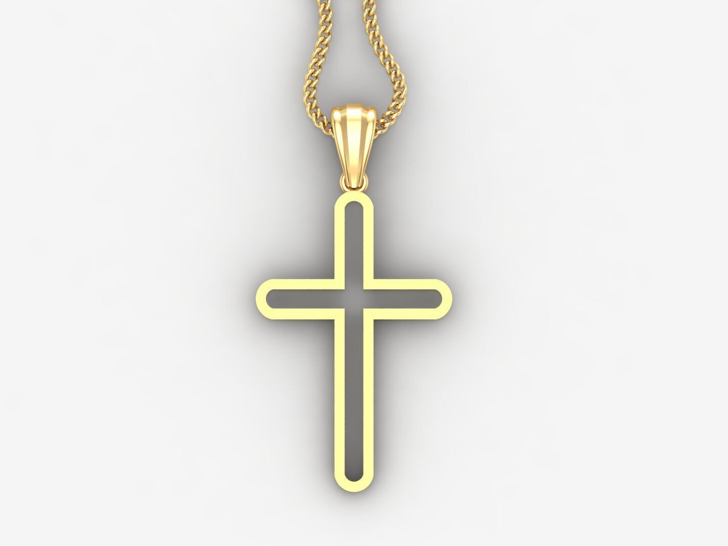 Jesus Christ Pendant 4CP061 3D print model_4