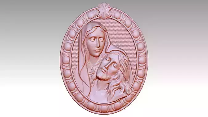 The Virgin Mary and Jesus Relief