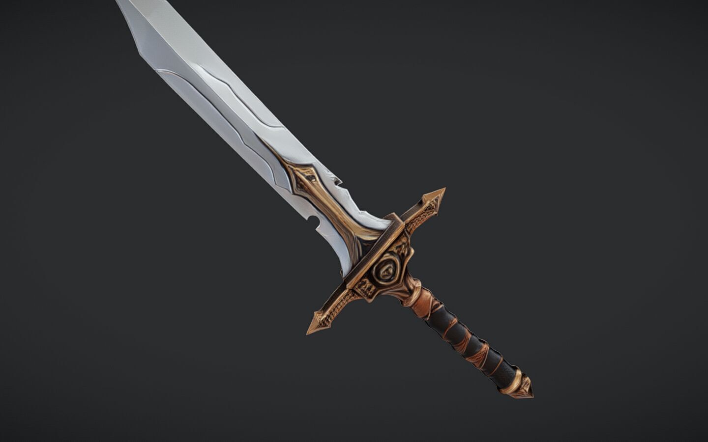 ornate fantasy sword 3D model_20