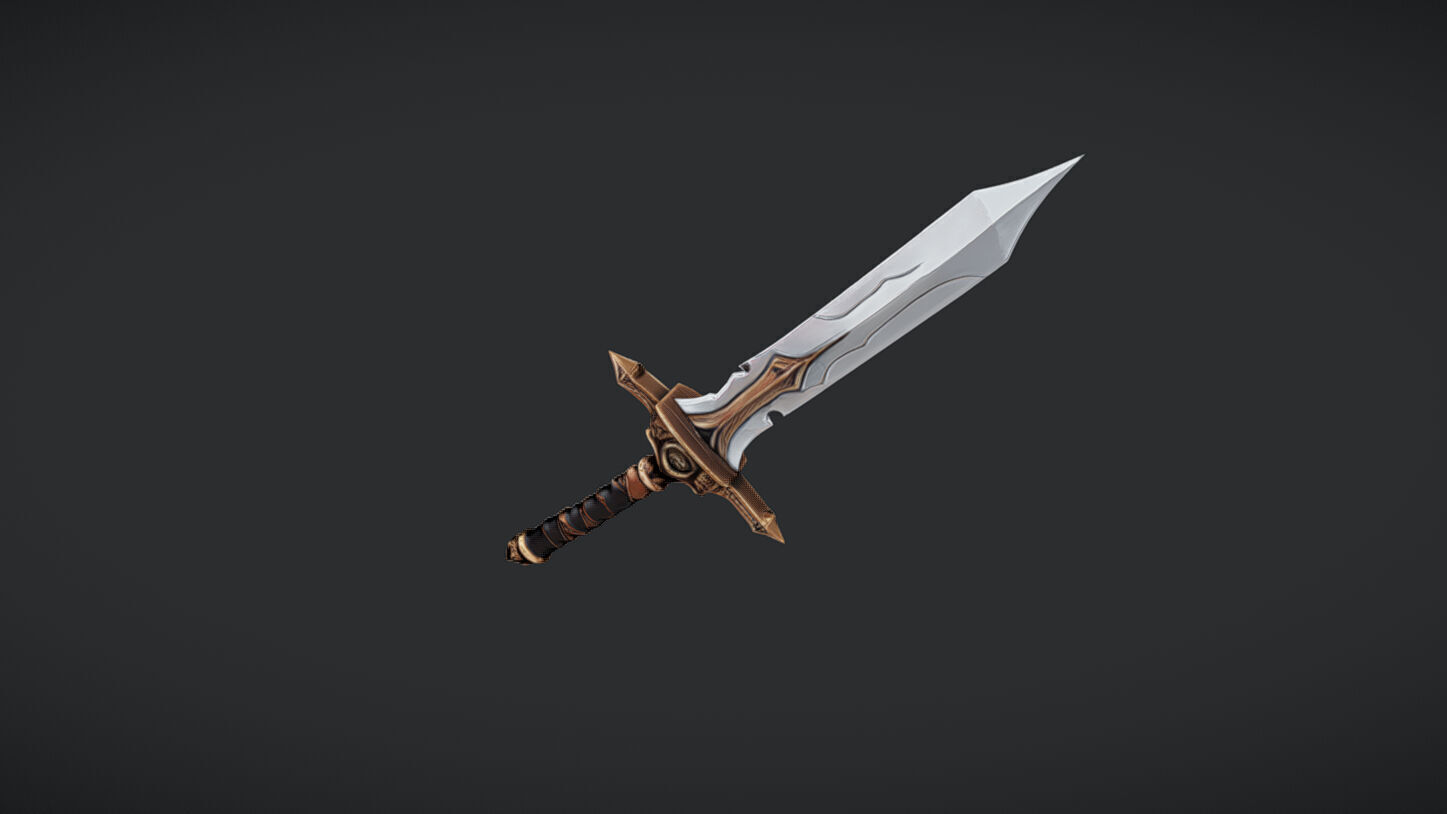 ornate fantasy sword 3D model_21