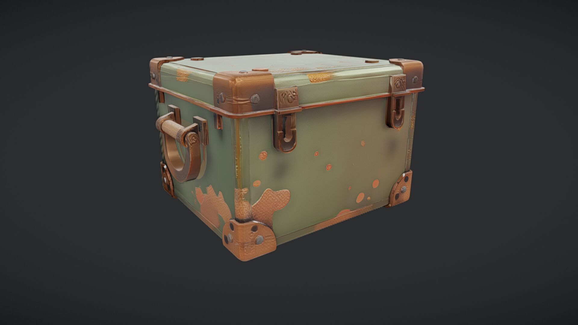 military-style metal cargo box 3D model_31