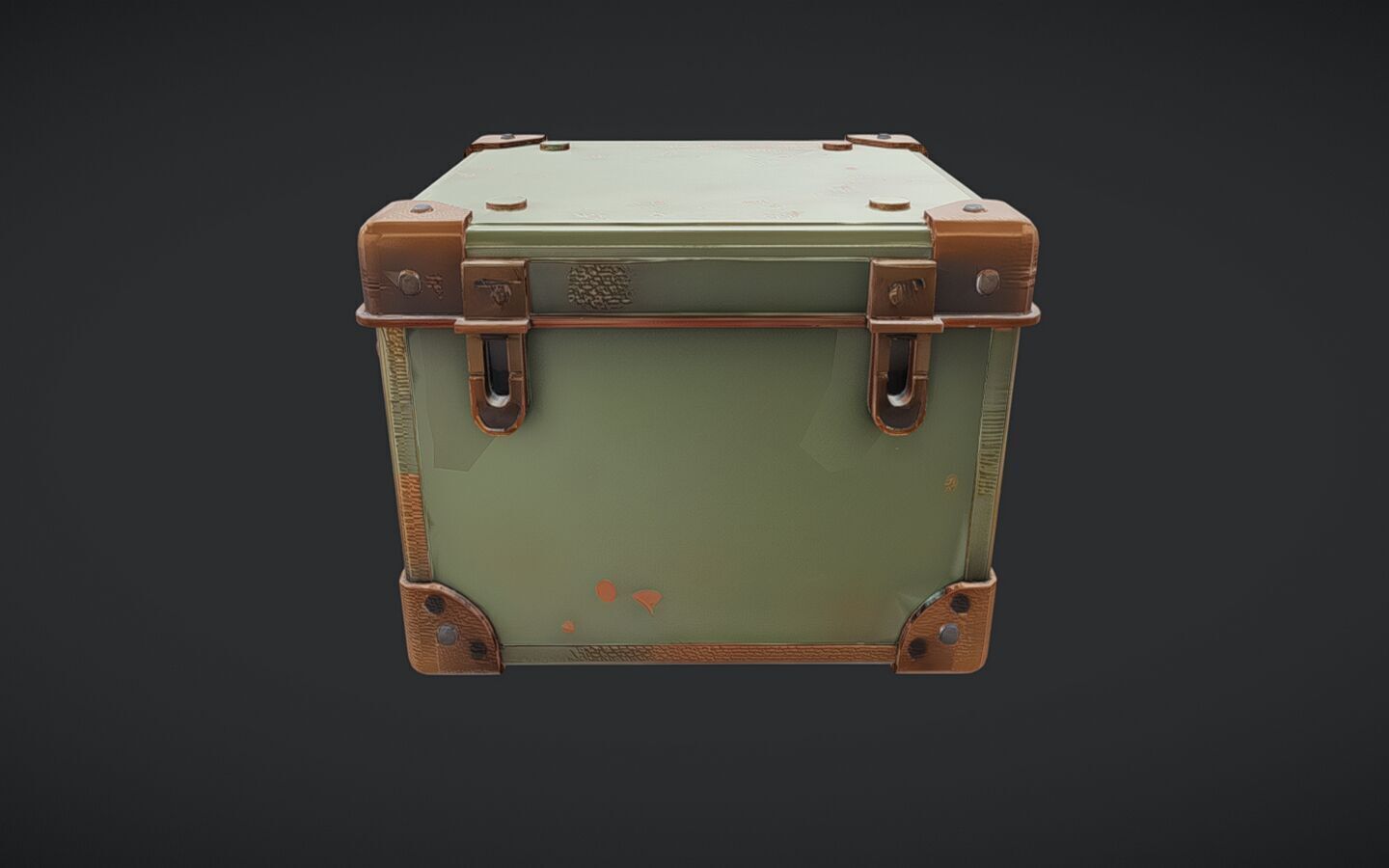 military-style metal cargo box 3D model_13