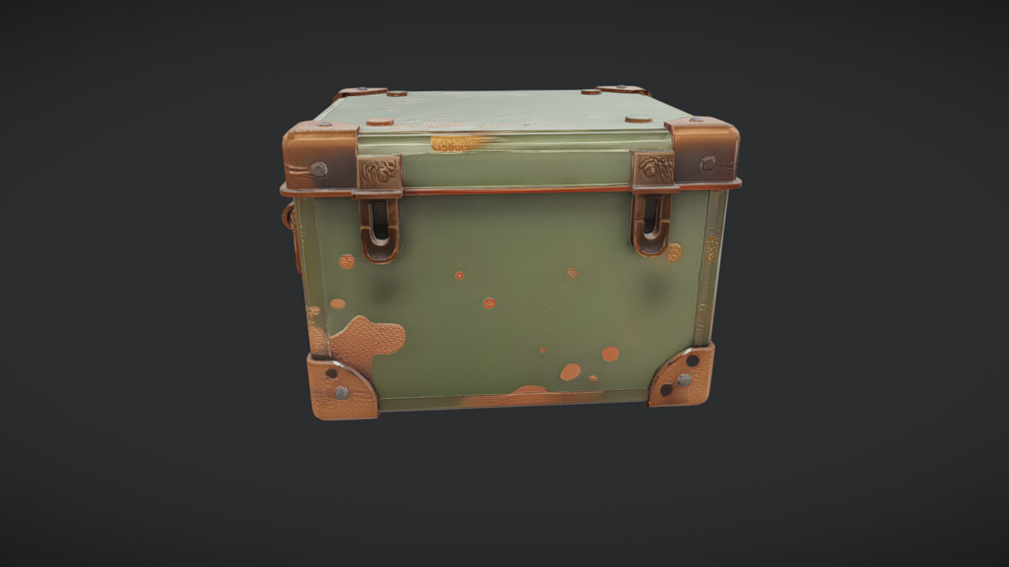 military-style metal cargo box 3D model_24