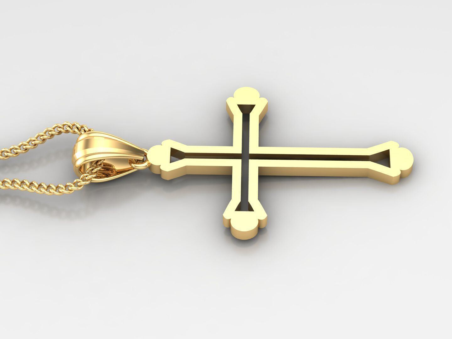 Jesus Christ Pendant 4CP041 3D print model_3