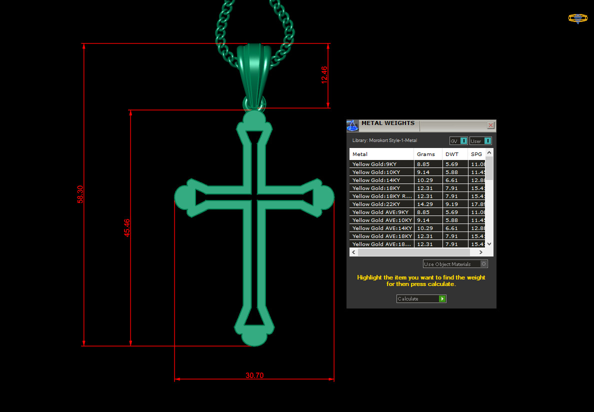 Jesus Christ Pendant 4CP041 3D print model_1