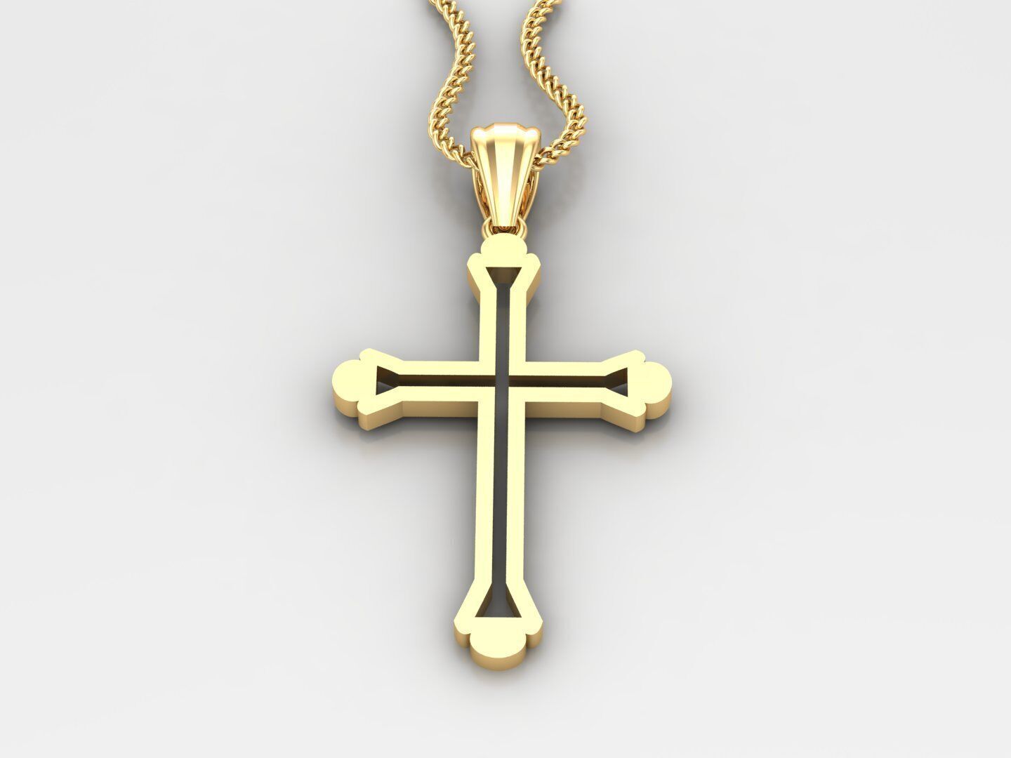 Jesus Christ Pendant 4CP041 3D print model_2