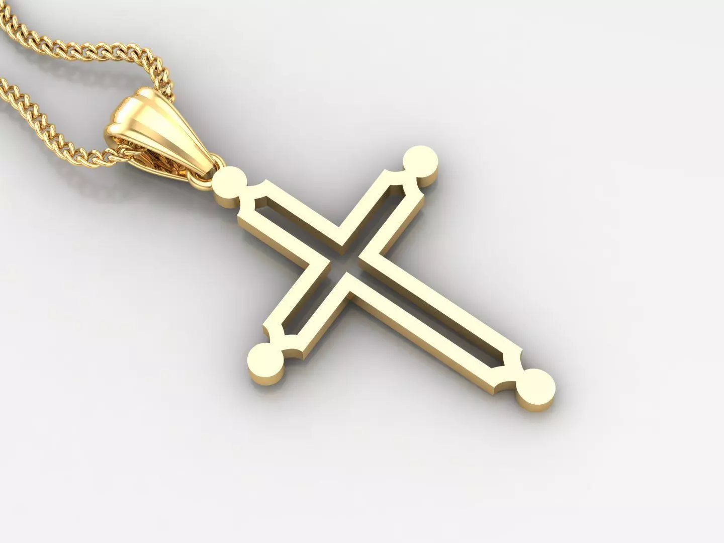 Jesus Christ Pendant 4CP036 3D print model_0
