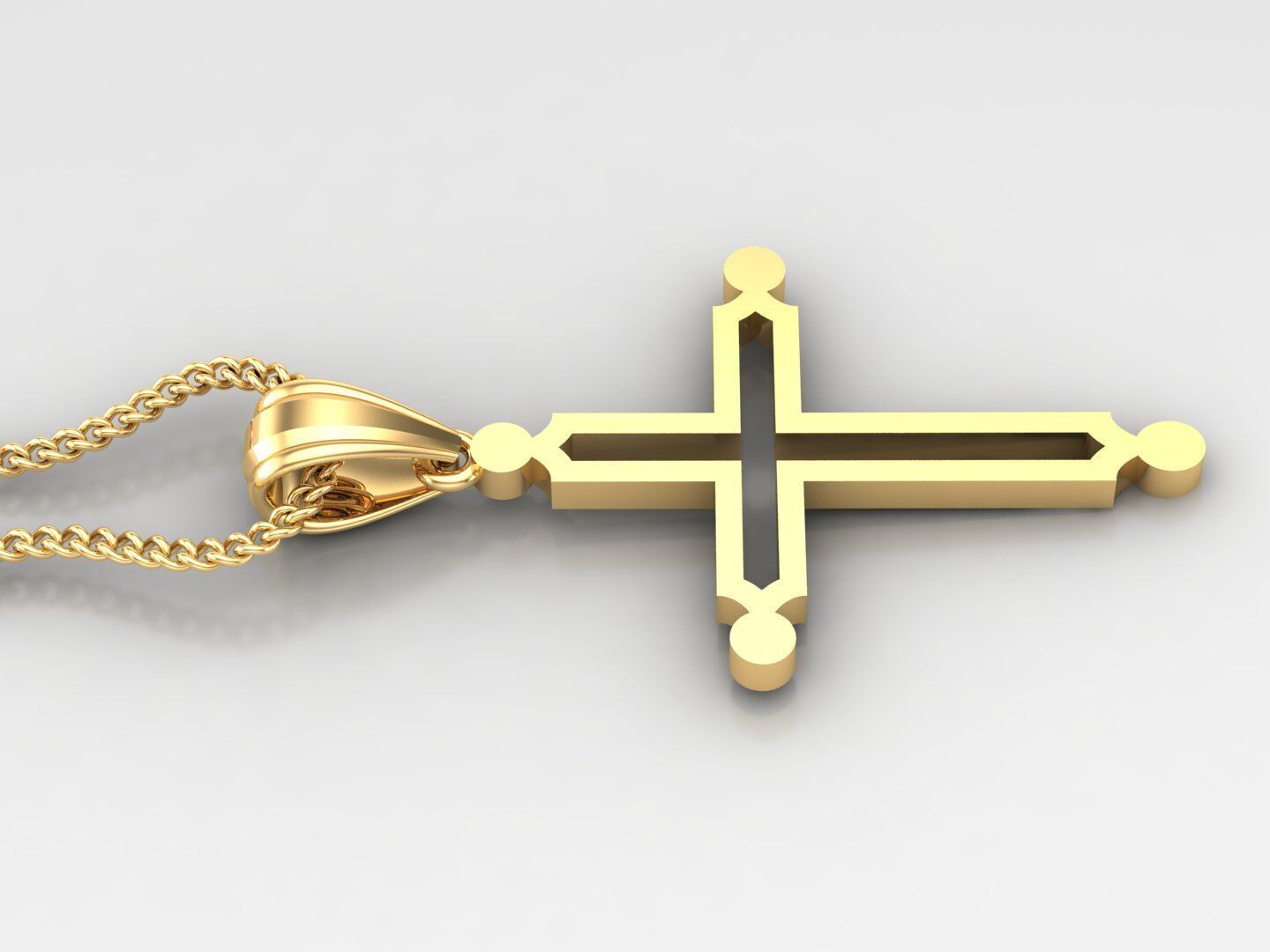 Jesus Christ Pendant 4CP036 3D print model_3