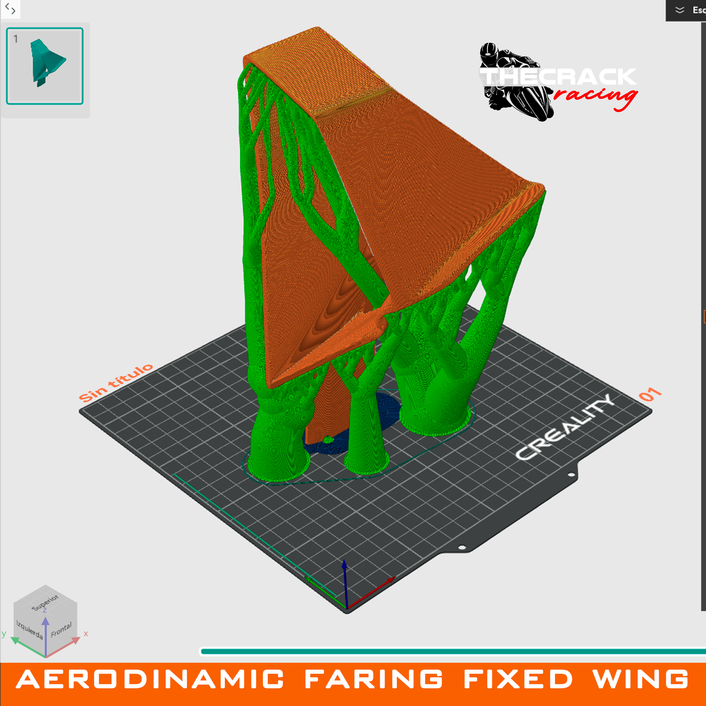 Winglet for KTM RC 200 390 MotoGP Front Wing 2014 a 2021 3D print model_6