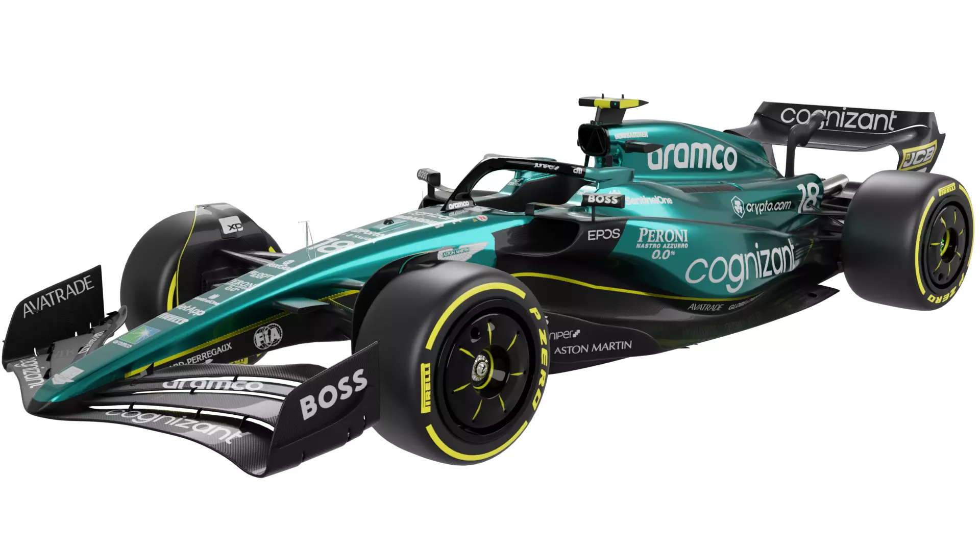 Aston Martin F1 AMR23 2023 3D model_0