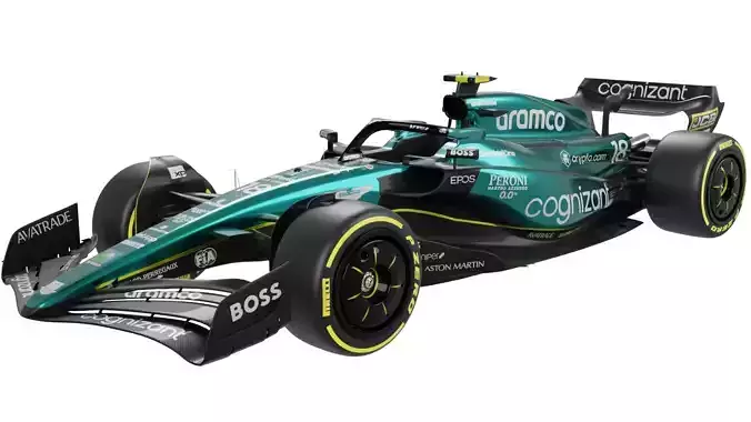 Aston Martin F1 AMR23 2023 3D model