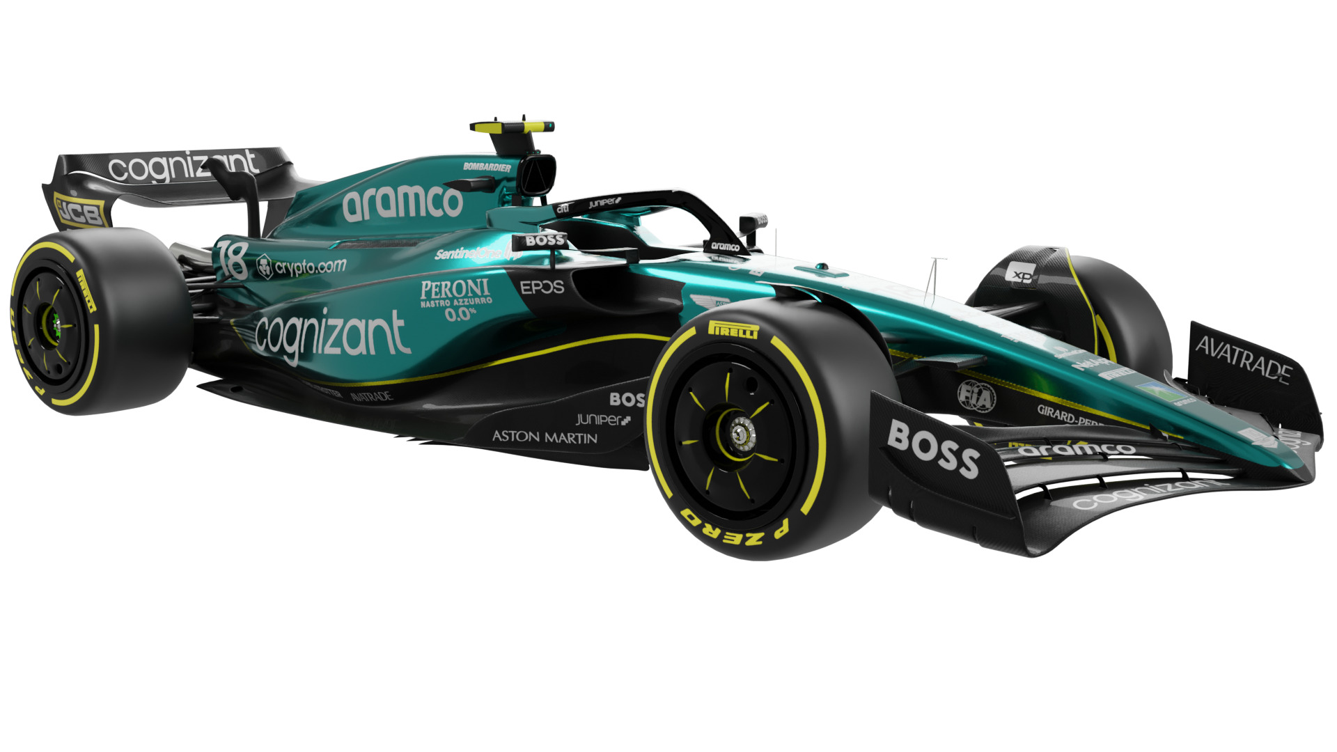 Aston Martin F1 AMR23 2023 3D model_6